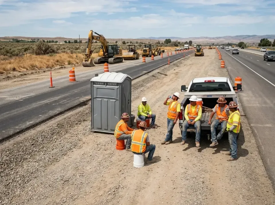 highway-road-construction-crew-007 — frequently asked questions, Porta Potty and Restroom Rentals in Tainter Lake, WI